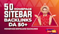 make SEO backlinks da50 homepage dofollow blogroll links