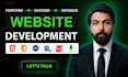 be your full stack web developer, custom website development