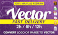 trace any logo or image in vector w quality and quickness