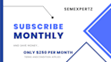 do subscribe miscrosoft excel services monthly