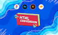 convert figma to html, psd to html, ai to html, zeplin to html, responsive