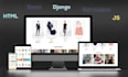 develop custom website with django, html, tailwindcss, js