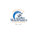 design fantastically structured wave riders logo