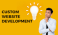 develop custom website in laravel