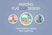 create an amazing flat icon
