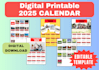 create digital printable editable downloadable file for you