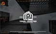 create modern professional real estate contractor house development logo design