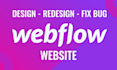 design responsive webflow website, webflow redesign, webflow landing page