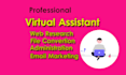 be your professional administrative virtual assistant