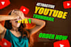 design professional youtube thumbnails to increase views