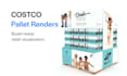 create costco retail display renders
