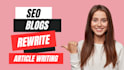 do creative writing and SEO blog writing in 24 hours