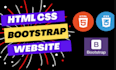 design modern responsive website by HTML, CSS, bootstrap