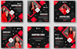 create 9 attractive social media posts design and templates in canva