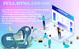 create and design CSS, HTML, and javascript