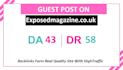 publish guest post on UK real blogs DR 58