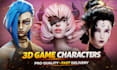 do 3d stylized character for unity and unreal