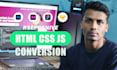 convert PSD,xd,figma and sketch to HTML, CSS responsive