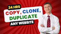 replicate website layout, duplicate website front end design, edit frontend site