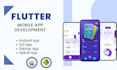 develop a responsive flutter app for android and ios