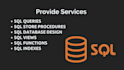 write sql queries and stored procedures for your business