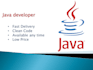 write any java program