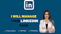 manage and create original content for your linkedin page