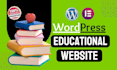build an educational website with wordpress for you