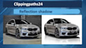 car reflection and shadow backgrounding change
