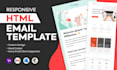 design creative and professional HTML email template