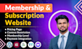 build wordpress membership or subscription website