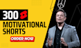 creat 100 high quality and monetizable shorts
