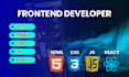 be your front end web developer using HTML,CSS, bootstrap,js