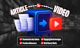 turn your article to video using premium stock footage