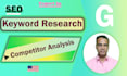 do advance SEO keyword research and competitor analysis