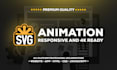 do svg, HTML, CSS, lottie, javascript animation web or app