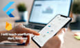 teach you flutter, dart, android, ios app development