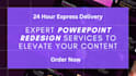 provide expert powerpoint redesign services to elevate your content