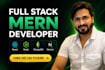 build website app full stack frontend backend developer react node next