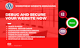 fix, repair any wordpress website bug, elementor errors and website maintenance