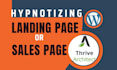 design sales page and landing page with thrive architect