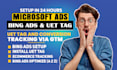 set up microsoft bing ads uet tag and conversion goal tracking via GTM