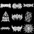 draw death metal, black, brutal death metal logo