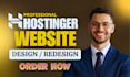 create hostinger website, design hostinger website, bricks builder website, wix