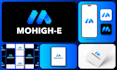 do modern minimalist business logo design for app, startup and company
