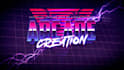 do 80s retrowave logo designs and futuristic synthwave style
