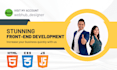 built responsive website design using html CSS javascript