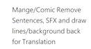 clean, redraw, typeset in comic manga even onomatopoeia and background