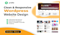 create wordpress website design and website development