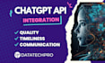 create and integrate chatgpt API